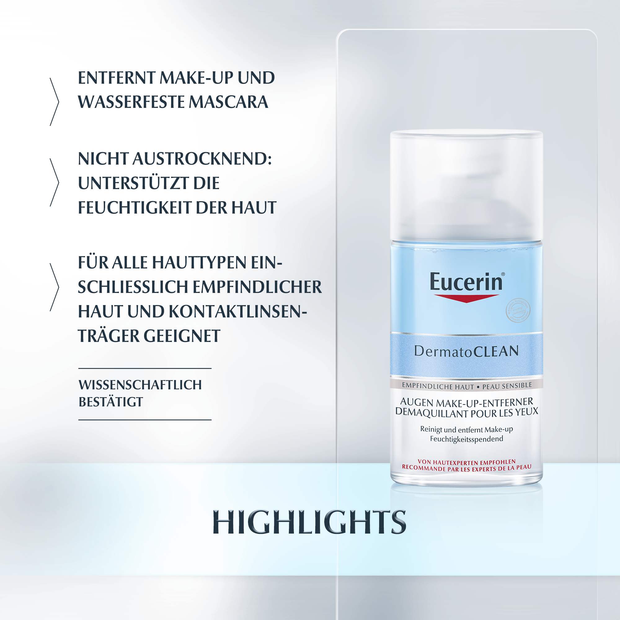 Mizellen AugenMakeupEntferner DermatoCLEAN Eucerin
